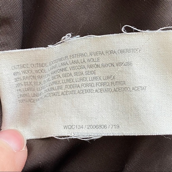 ESPRIT wool/silk blend brown trousers with lining - Picture 5 of 11